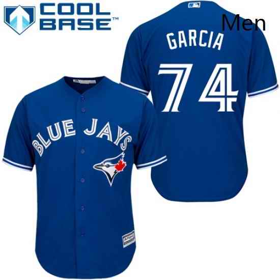 Mens Majestic Toronto Blue Jays 74 Jaime Garcia Replica Blue Alternate MLB Jersey